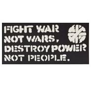 Crass - Fight Wars - Sticker