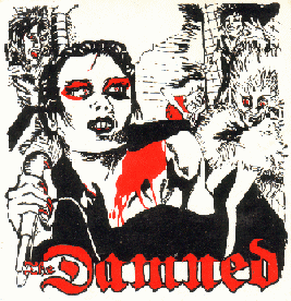Damned - White & Red - Back Patch