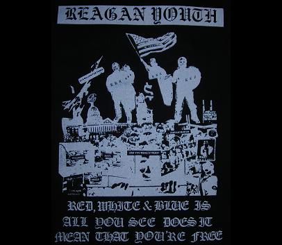 REAGAN YOUTH - Red White And Blue - Back Patch