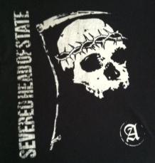 Severed Head Of State - Skull Thorns (Silver on Black) - Shirt