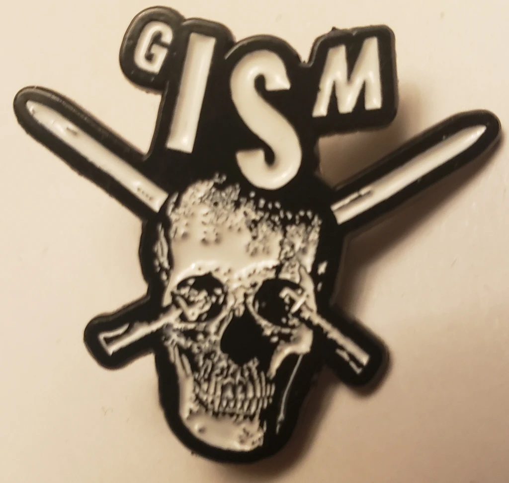 Gism - Sword Skull - Metal Badge