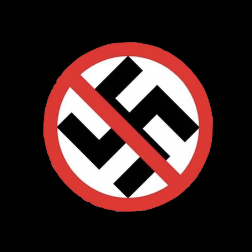 ANTI NAZI - Black - Patch (Heat Set)
