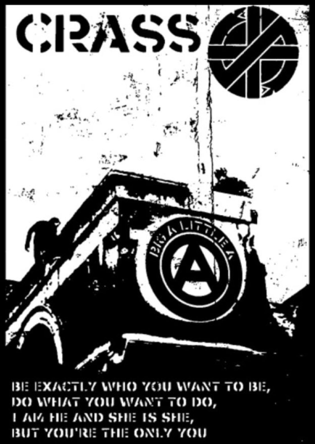 Crass - Big A Little A - Hooded Sweatshirt