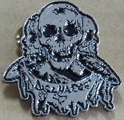 Discharge - Skulls Flat - Metal Badge