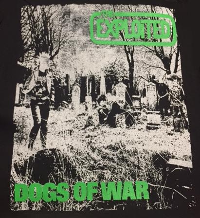EXPLOITED - Dogs of War RED - Back Patch