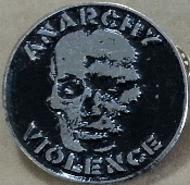 Gism - Anarchy Violence - Metal Badge