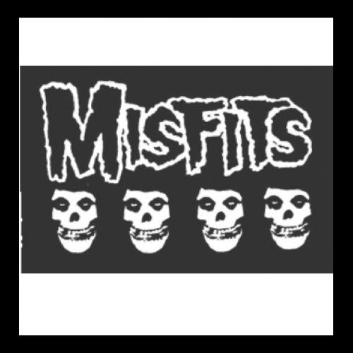 MISFITS - 4 Skulls - Back Patch