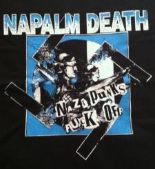 NAPALM DEATH - Nazi Punks Fuck Off - Back Patch