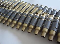 .308 Brass Bullet Belt With No Tips