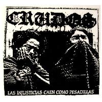 LOS CRUDOS - Las Injusticias - Back Patch