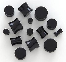Black Onyx Stone - Plugs