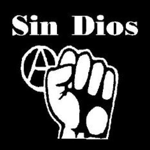 Buy Sin Dios Sticker | Punk Vinyl Stickers | Crustpunks.com