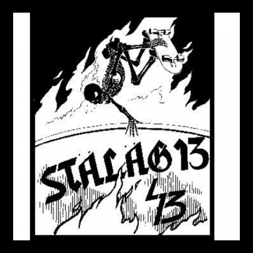 Buy STALAG 13 Skeleton Back Patch | Punk Back Patches | Crustpunks.com