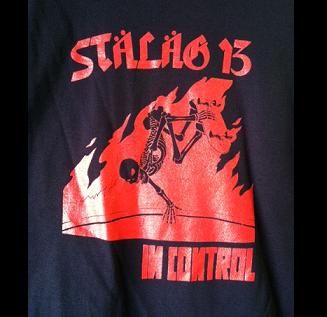 Stalag 13 - In Control (Black on Red) - Shirt