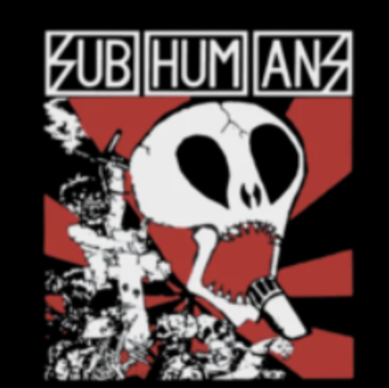 SUBHUMANS - Skull Red - Patch (Heat Set)