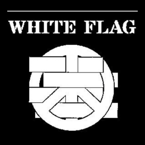Buy WHITE FLAG Logo Back Patch | Hardcore Back Patches | Crustpunks.com